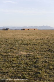 04 03 2007 - Saint Martin de Crau (FRA) - la Crau plain with Alpilles hills and Mont Ventoux in background.