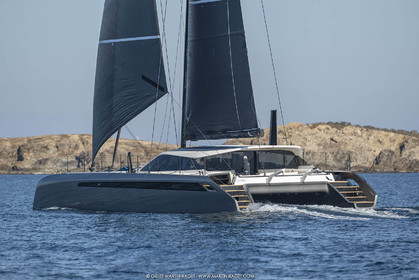 16 02 2019, Porquerolles (FRA,83), Gunboat 68 sail testing  3
