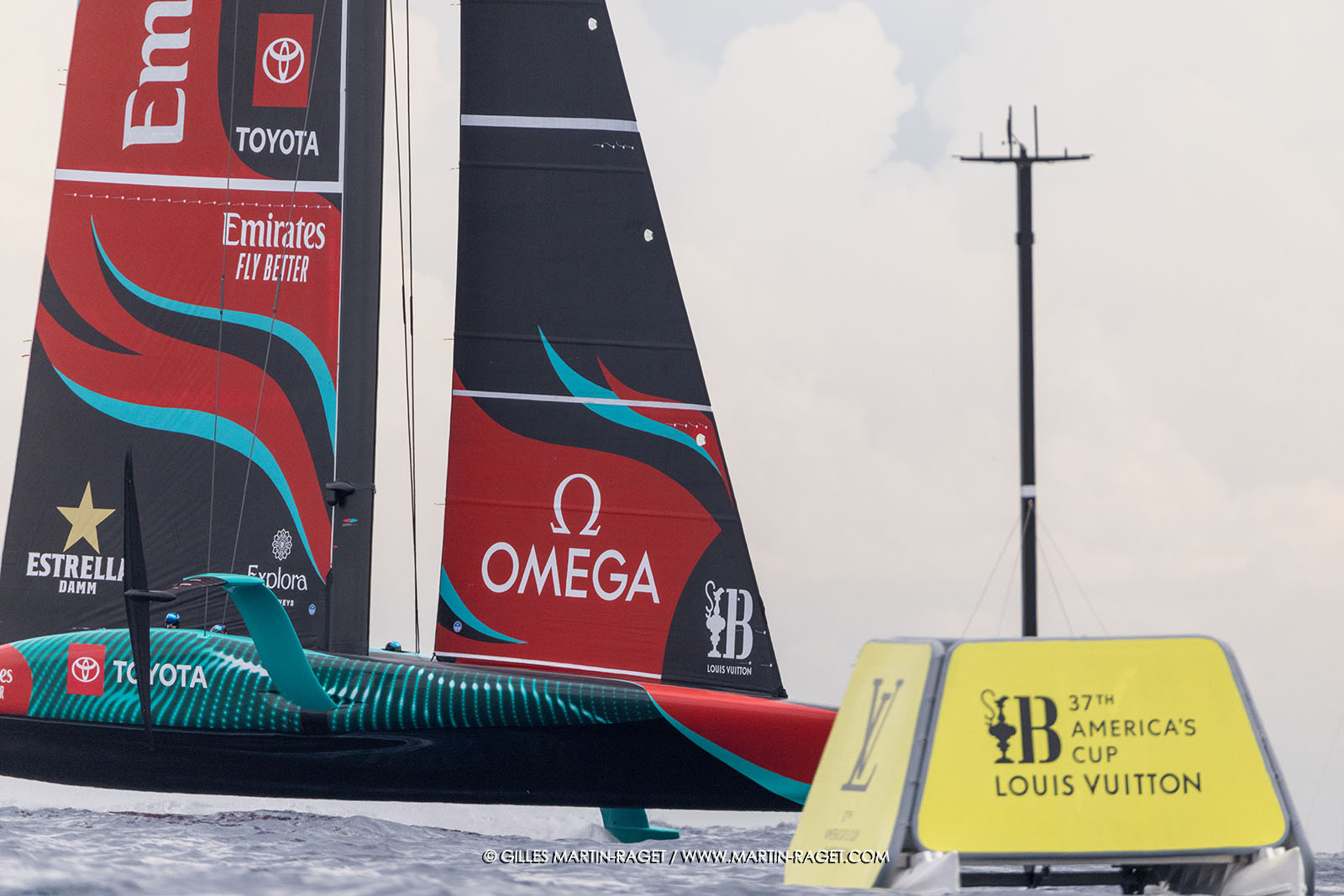 18 10 2024, Barcelona (ESP), Louis Vuitton 37th America's Cup, Final Match, Race Day 5, Race 7