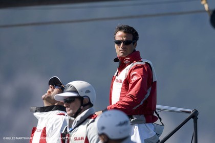 04 09 2008 - Anacortes (WA, USA) - America's Cup - BMW ORACLE Racing - 90 ft trimaran sea trials - Day 3