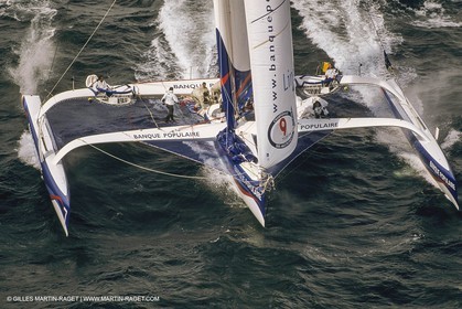 Course à la voile, multicoques, ORMA 60, Lalou Roucayrol, Banque Populaire IV