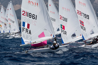 09 07 2023, Marseille (FRA), Paris 2024 Sailing Test Event, Race Day 1,  ILCA 7