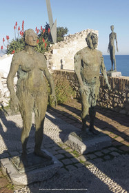 Oeuvre de Germaine Richier, L'Ouragane(1948-49), l'Orage (1947-48) et La Feuille (1948), au Musée Picasso d'Antibes