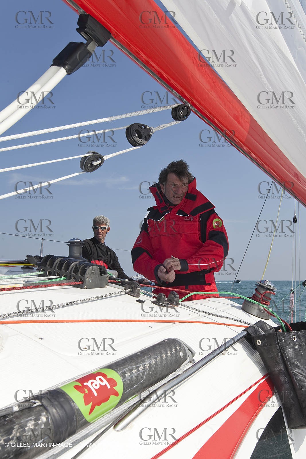 13 03 2010 -  La Grande Motte   Port Camargue (FRA) - Groupe Bel - Kito de Pavant   Sebastien Audigane training for Transat AG2R
