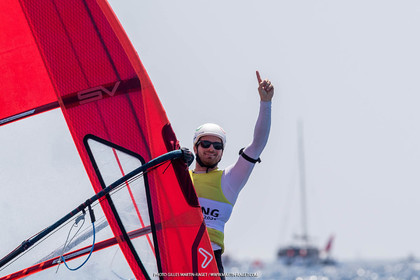 16 07 2023, Marseille, (FRA), Paris 2024 Olympic Games 2024 Sailing Test Event, Day 8, Medal race IQ Foil Men, Thomas Goyard (FRA)