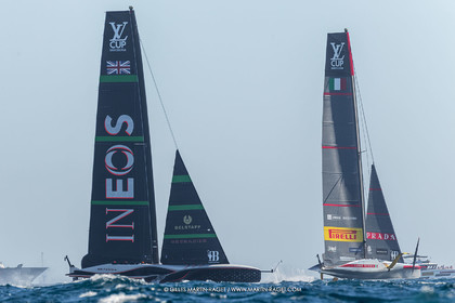 26 09 2024, Barcelona (ESP), 37th America's Cup, Louis Vuitton Cup Final, Race Day 1