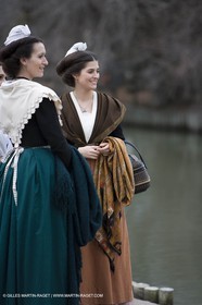 24 02 2007 - Saintes Maries of the Sea (FRA, 13) - Queen of Arles and her assistants in Camargue