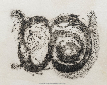 12 07 2020, St Rémy de Provence (FRA, 13) Oeuvre Germaine Richier, gravure