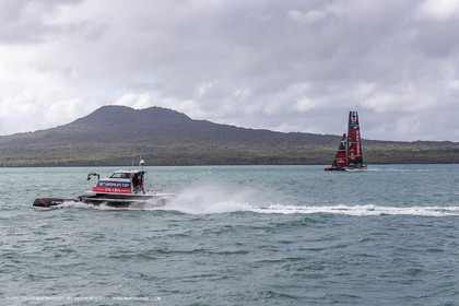 10 12 2020 - Auckland (NZL) - 36th America's Cup - Practice Sessions - Day 2 - TV Cat