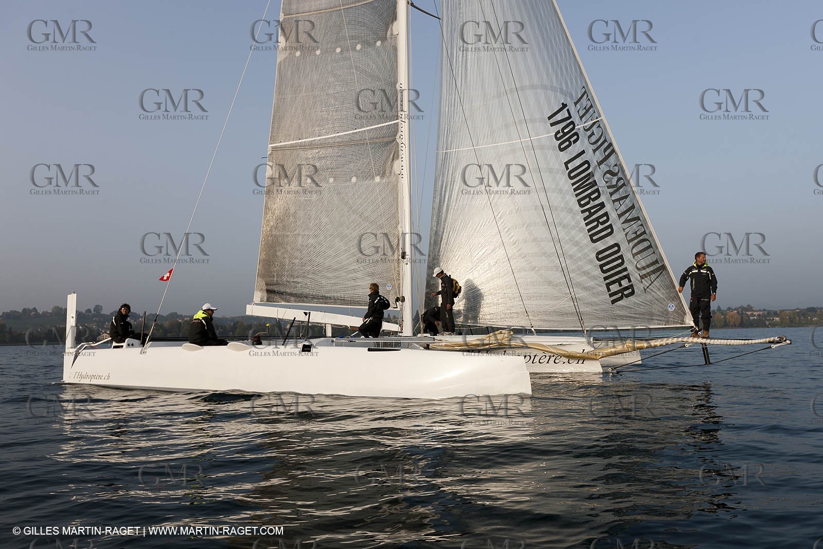 09 10 2010 - Morges (SUI) - L'Hydroptère.CH - 1st sail