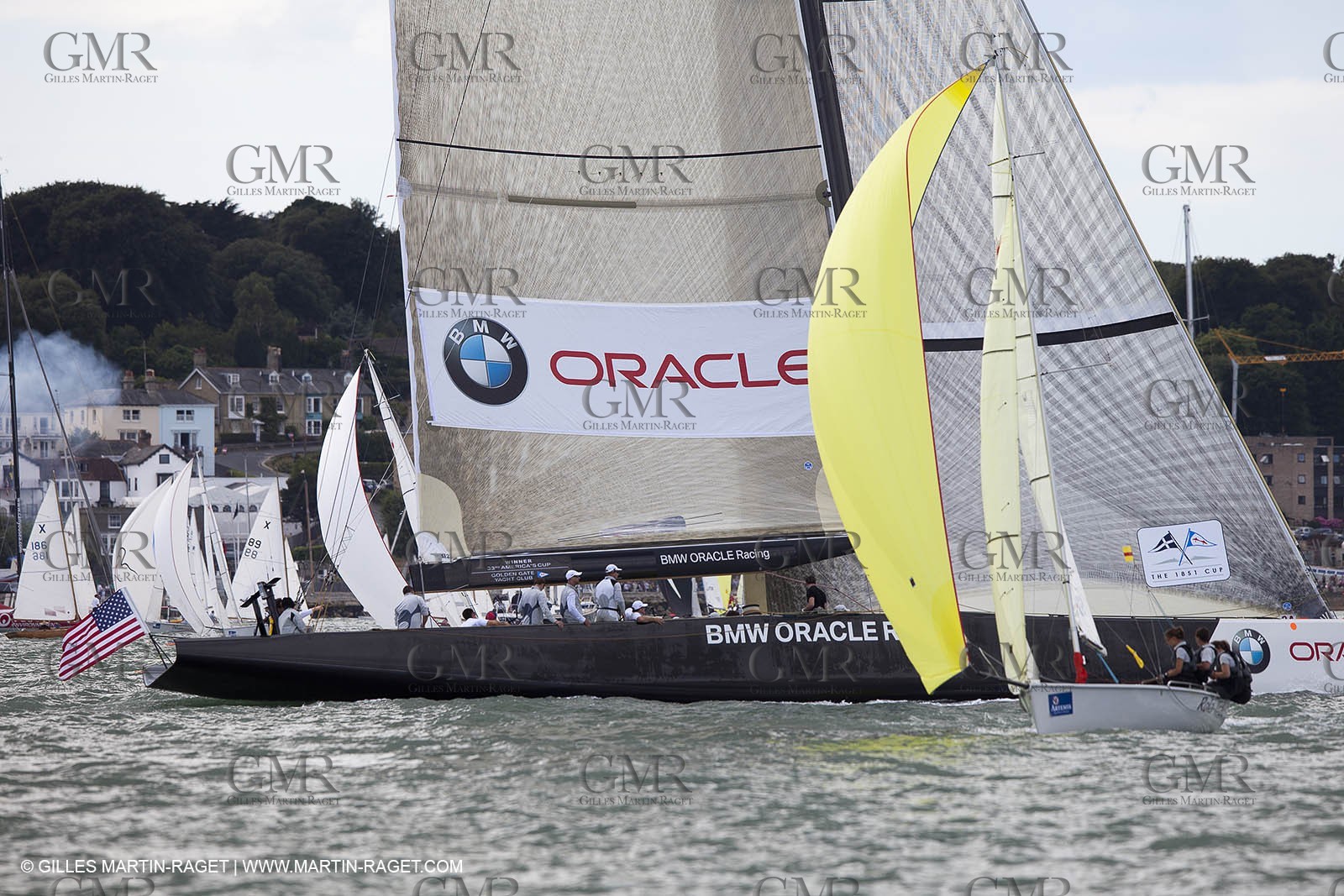 02 08 2010 - Cowes (UK, IOW) 1851 Cup -  BMW ORACLE Racing - Training Day.
