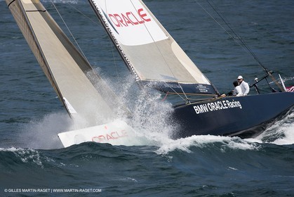 05 08 2010 - Cowes (UK, IOW) - The 1851 Cup -  BMW ORACLE Racing -  - Round The Island Race - From Ste Catherine to the Needles.