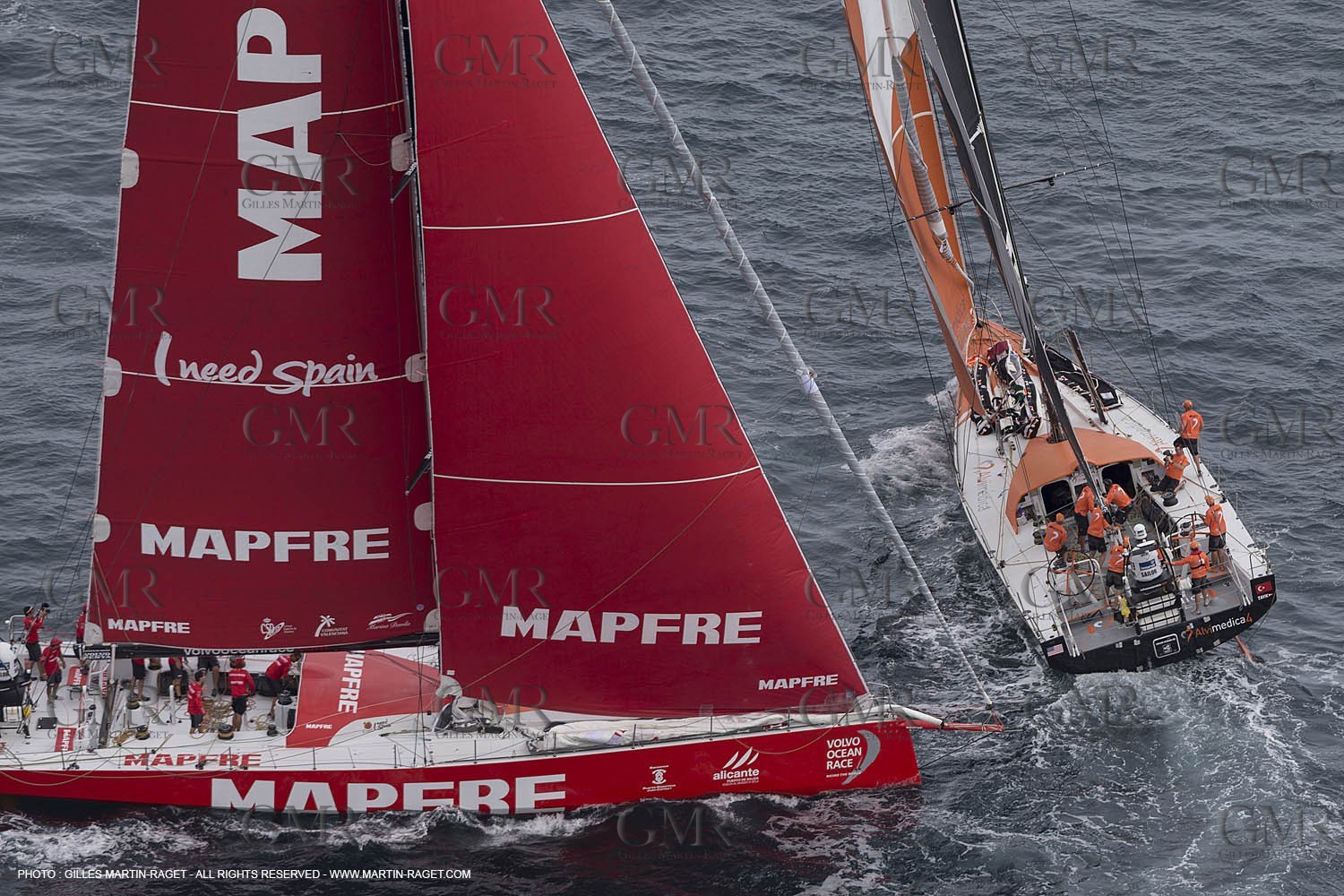 11 10 2014, Alicante (ESP), Volvo Ocean Race 2014-15, Team Alvimedica