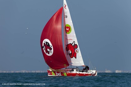 13 03 2010 -  La Grande Motte   Port Camargue (FRA) - Groupe Bel - Kito de Pavant   Sebastien Audigane training for Transat AG2R