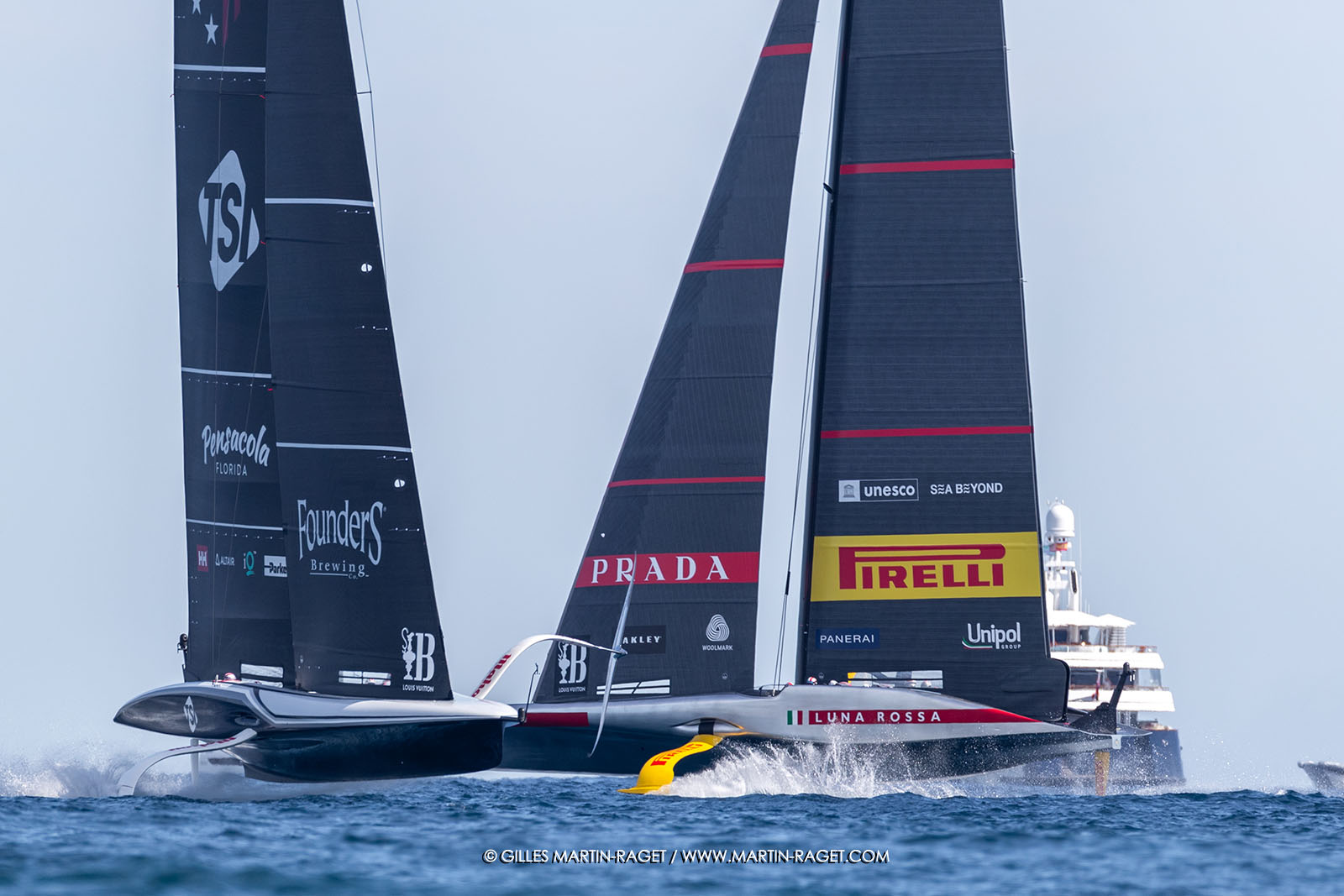 16 09 2024, Barcelona (ESP), 37th America's Cup, Louis Vuitton Cup Semi-final, Race Day 3