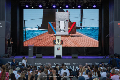 04 10 2024, Barcelona (ESP), 37th America's Cup, Louis Vuitton Cup Final, Race Day 7 , Prizegiving