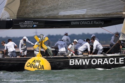 02 08 2010 - Cowes (UK, IOW) - The 1851 Cup -  BMW ORACLE Racing - Training Day.