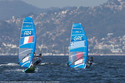 14 08 2016, Rio de Janeiro (BRA), 2016 Olympic Games, Sailing, RSX Men Medal race, Pierre Le Coq (FRA), bronze medalist