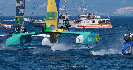 10 09 2025, Saint-Tropez,(FRA), Rockwool SailGP France Saint-Tropez, Race Day 1