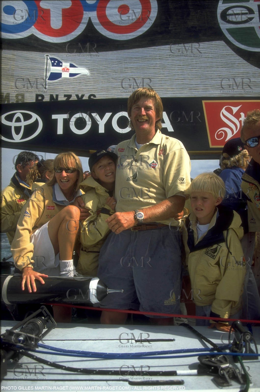 America's Cup, San Diego 1995, Peter Blake and family