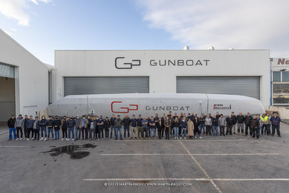 15 02 2022, La Grande Motte (FRA), Gunboat 80  1 hulls delivery