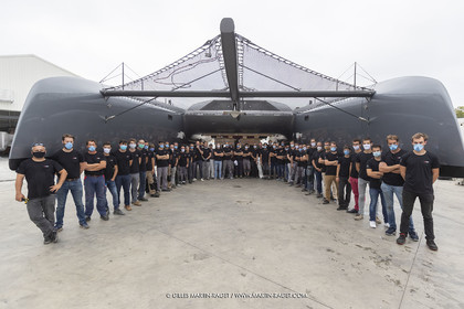 21 07 2020, La Grande Motte (FRA), Gunboat, Gunboat 68 SeaTilt out of the shed