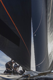 03 10 2022, Saint-Tropez (FRA,83), Voiles de Saint-Tropez 2022,  entraînement des maxis, A bord de Sipirit of Malouen X