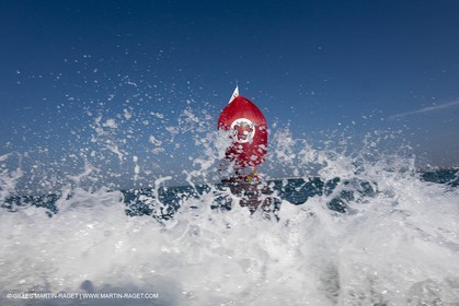 13 03 2010 - La Grande Motte   Port Camargue (FRA) - Groupe Bel - Entraînement Kito de Pavant   Sébastien Audigane en vue de la Transat AG2R 2010