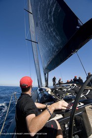 03 09 06 - Porto Cervo (Sardinia) - Maxi World Cup 2006 - A bord Wally 90 Tango