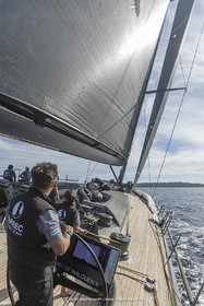 03 10 2022, Saint-Tropez (FRA,83), Voiles de Saint-Tropez 2022,  entraînement des maxis, A bord de Sipirit of Malouen X