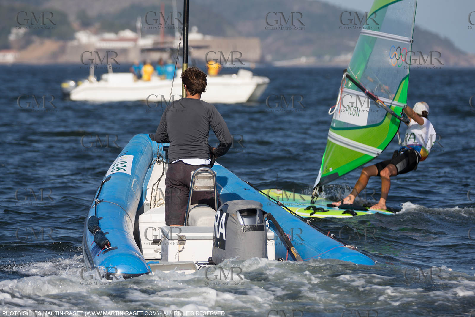 14 08 2016, Rio de Janeiro (BRA), 2016 Olympic Games, Sailing, RSX Women medal race, Charline Picon (FRA), gold medalist