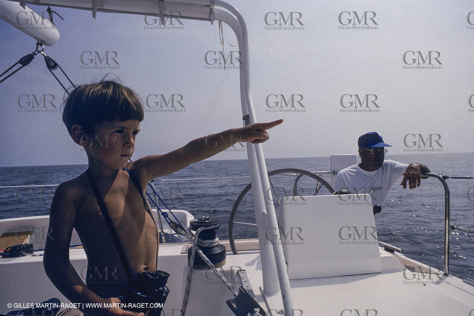 France, Provence, Camargue, Cruising on the Rhone river