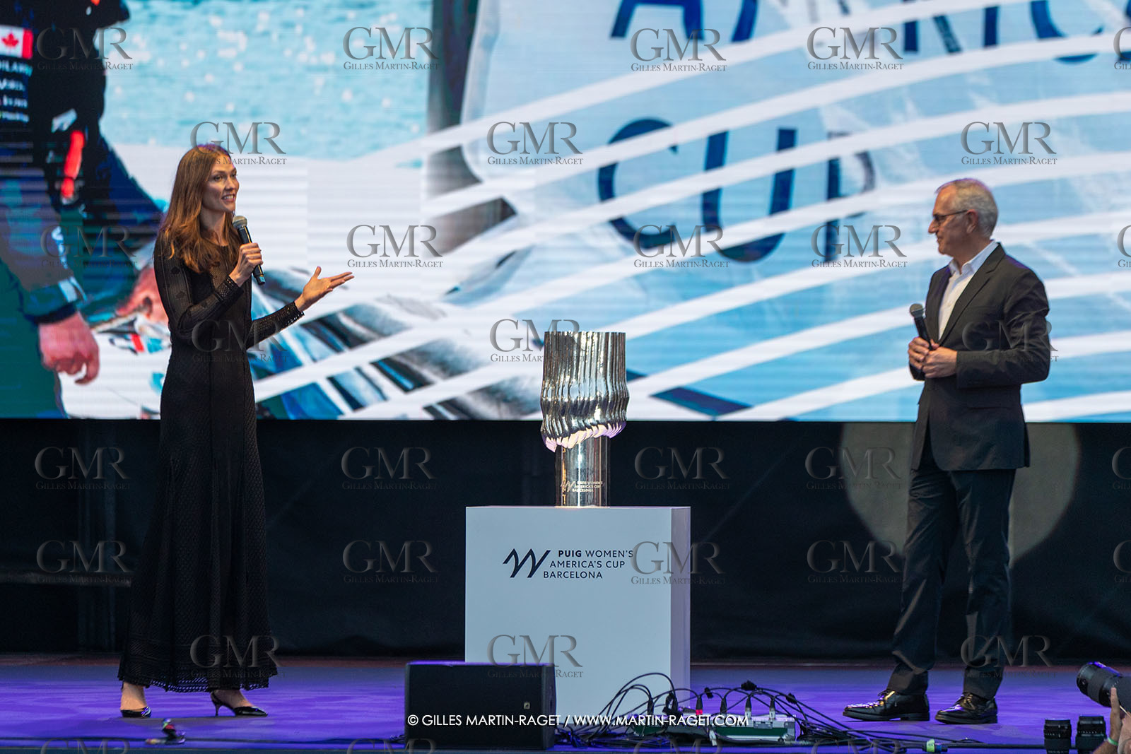 13 10 2024, Barcelona (ESP), Louis Vuitton 37th America's Cup, Final Match, Race Day 2, Puig Women America's Cup Prizegving