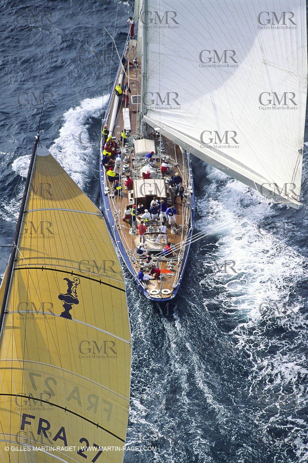 Sailing, Classic yachts, Nioulargue 1992,  Saint-Tropez (FRA,83)