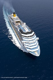 01 08 2007, Palma de Mallorca (Spain), Costa Concordia leaving Palma