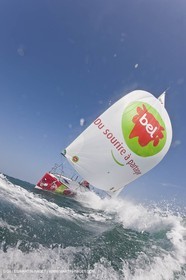 13 03 2010 - La Grande Motte   Port Camargue (FRA) - Groupe Bel - Entraînement Kito de Pavant   Sébastien Audigane en vue de la Transat AG2R 2010