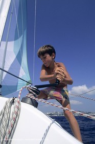 Sailing, cruising, children onboard
