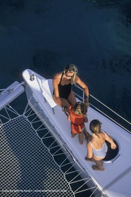 Voile, croisière, personnages, enfants