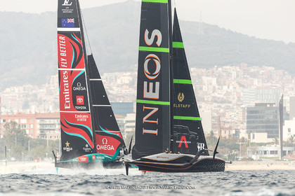 14 10 2024, Barcelona (ESP), Louis Vuitton 37th America's Cup, Final Match, Race Day 3, Raace 4