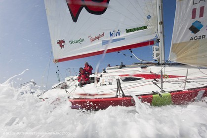 13 03 2010 -  La Grande Motte   Port Camargue (FRA) - Groupe Bel - Kito de Pavant   Sebastien Audigane training for Transat AG2R