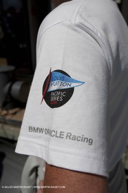 23 01 2009 - Auckland (NZL) - Louis Vuitton Pacific Series - BMW ORACLE Racing - Tuning up onboard Emirates Team New Zealand yacht