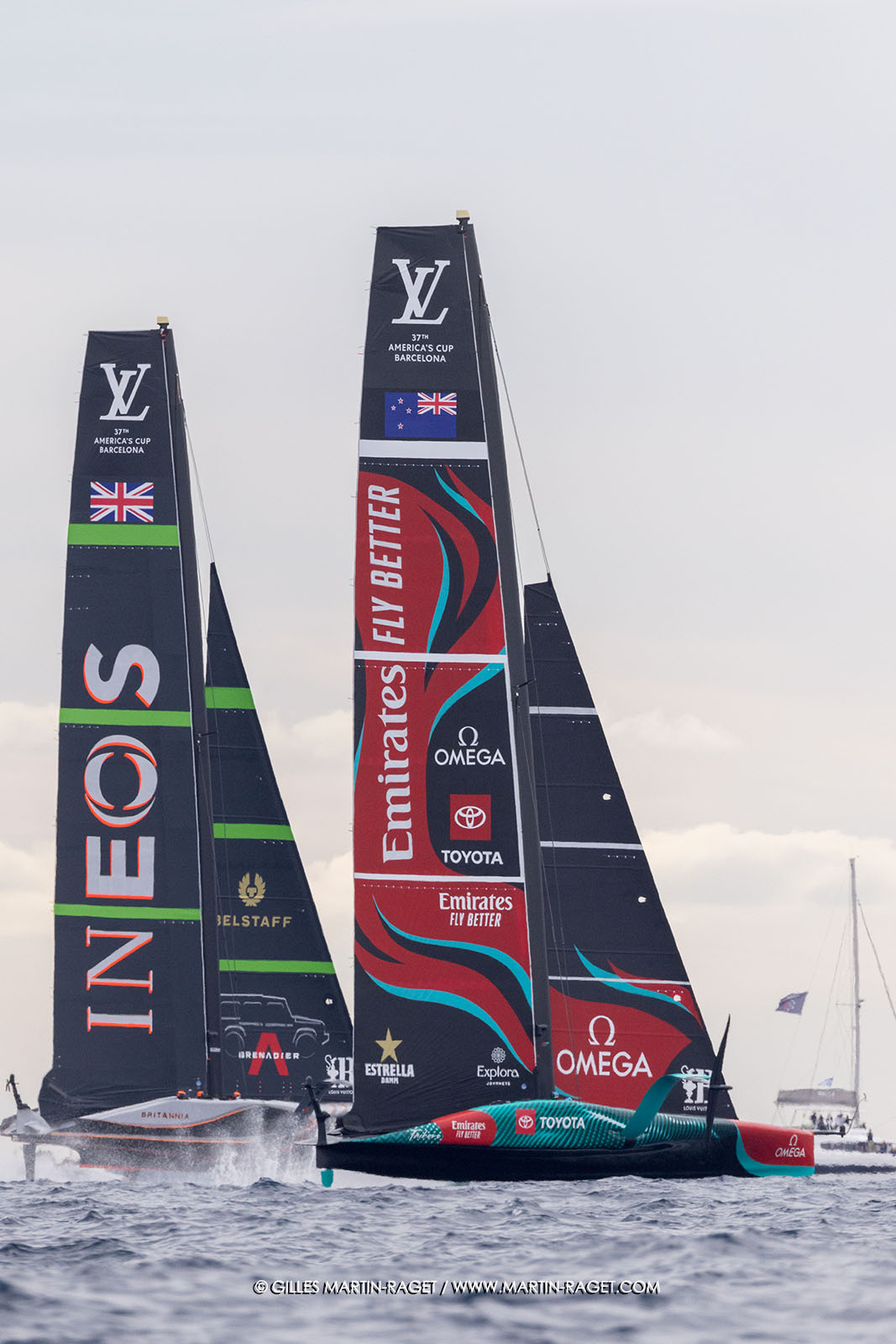 18 10 2024, Barcelona (ESP), Louis Vuitton 37th America's Cup, Final Match, Race Day 5, Race 7