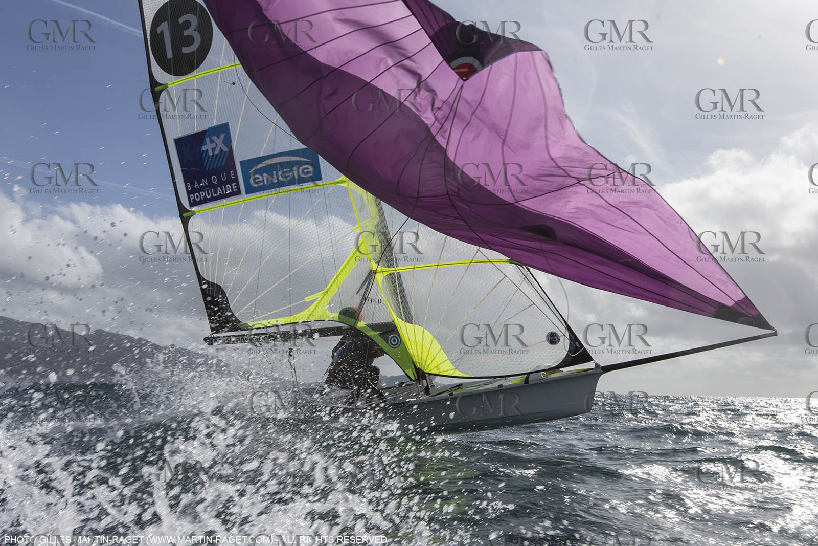 04 03 2016, Marseille (FRA,13), Olympic Sailing, 49er, french representatives Julien D'Ortoli Noë Delpech training