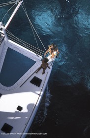 Cruising multihull sailing