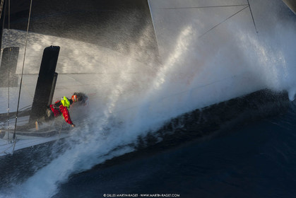 09 10 2017, Calvi (FRA,20), VOR 70 Babsy, Tentative de record autour de la Corse à la voile, skipper Franck Cammas