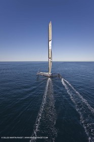 14 11 2008 - San Diego (CA, USA) - America's Cup - BMW ORACLE Racing - 90 ft trimaran sea trials - San Diego