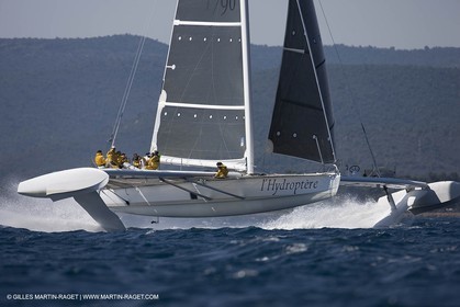 14 06 2008 - Toulon-Hyères (FRA,83) - Campagne d'essais de l'Hydroptère en vue de la tentative de record à plus de 50 nds
