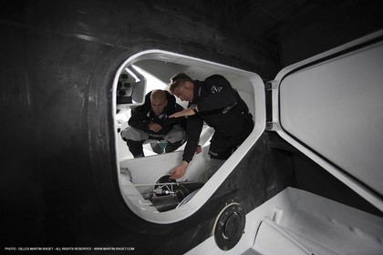 11 05 2007 - La Trinité sur mer (France) - Projet Yann Eliès   Generali 60 open pour le Vendée Globe - Zinedine Zidane à bord