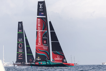 12:10 2024, Barcelona (ESP), Louis Vuitton 37th America's Cup, Final Match, Race Day 1, Race 1