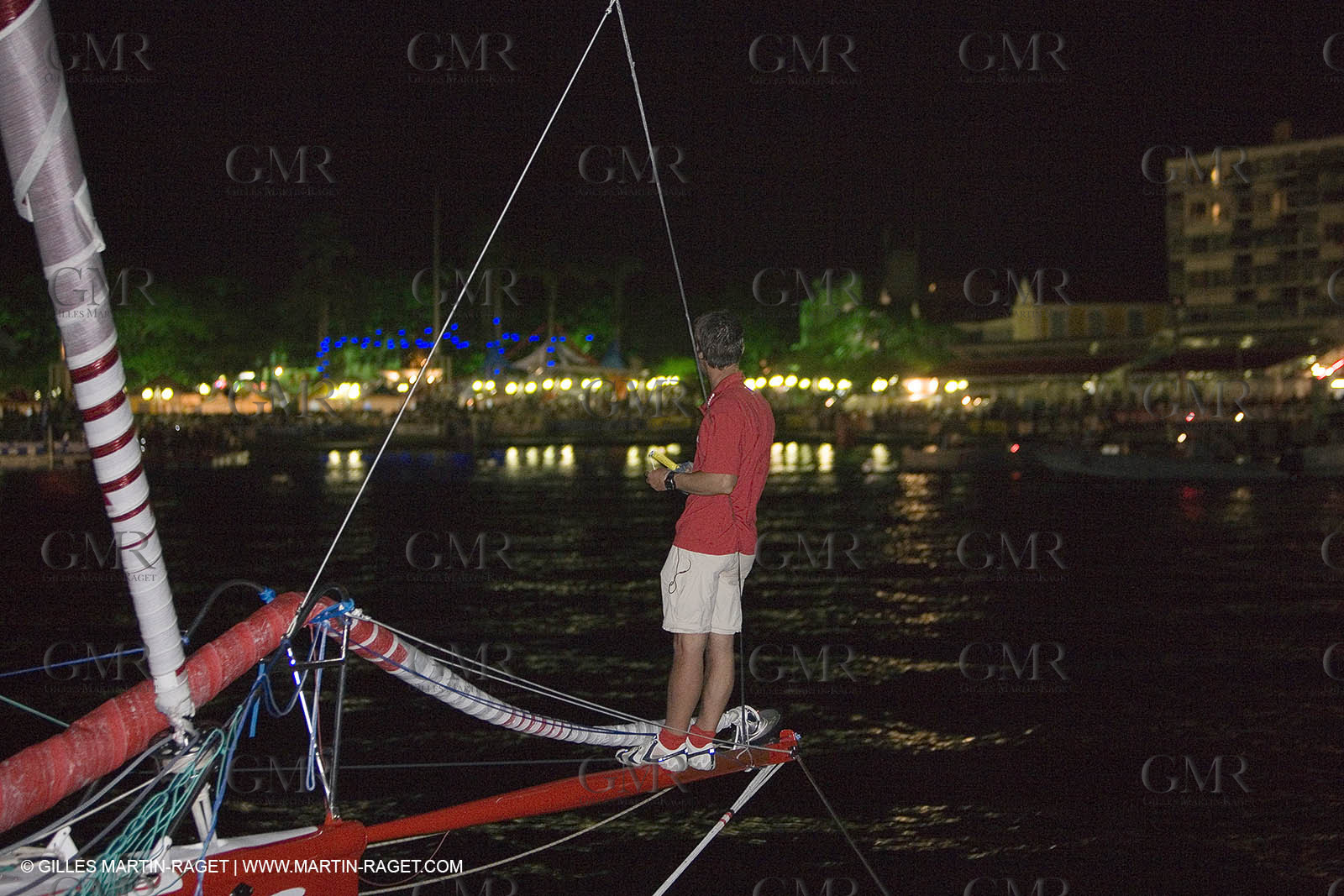 06 11 2006 - Pointe à Pitre Guadelupe (FRA) - Route du Rhum 2006 arrival - Thomas Coville (Sodebo)